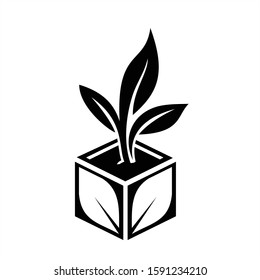 Green Leaf eco organic Logo design vector template