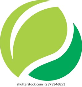 Öko-Umweltzeichen für grüne Blätter
