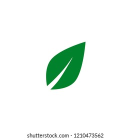 Green leaf eco symbol set ,vector illustration