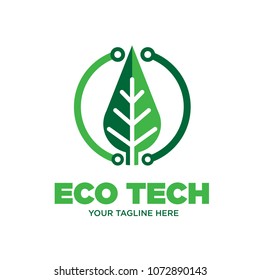 green leaf eco tech logo