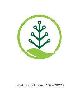 green leaf eco tech logo