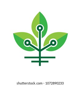 green leaf eco tech logo