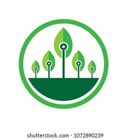 green leaf eco tech logo