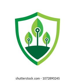 green leaf eco tech logo