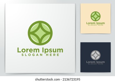 green leaf eco vector illustration
