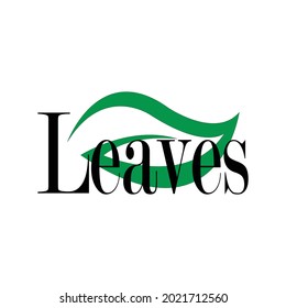 Green leaf ecology element vector icon logo