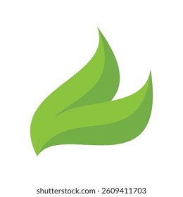 Green leaf Ecology Health Logo Simple template illustration