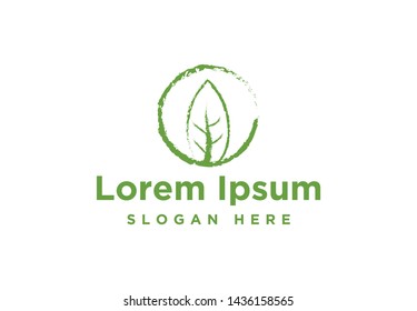 green leaf, ecology Logo Inspiration isolated on white background