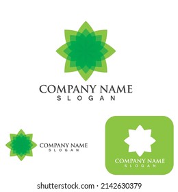 Green  leaf ecology Logo nature element vector