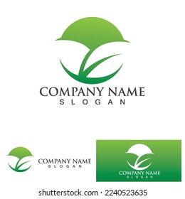 Green  leaf ecology Logo nature element vector