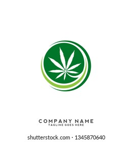 Green leaf ecology logo template