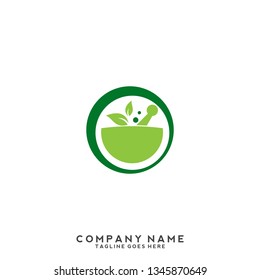 Green leaf ecology logo template