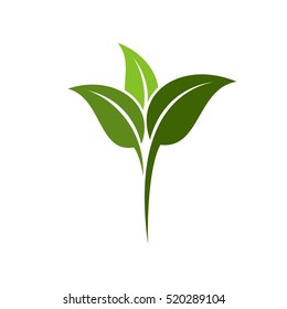 Green Leaf Ecology Logo Template Illustration Design. Vector EPS 10.