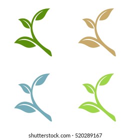 Green Leaf Ecology Logo Template Illustration Design. Vector EPS 10.