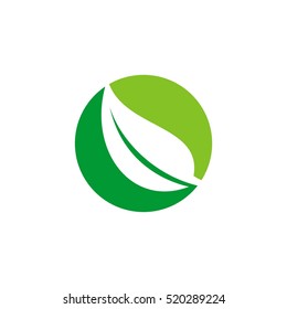 Green Leaf Ecology Logo Template Illustration Design. Vector EPS 10.