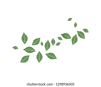 green leaf ecology logo vector