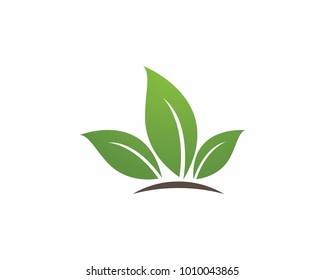 green leaf ecology nature element vector icon