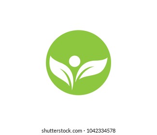 green leaf ecology nature element vector icon