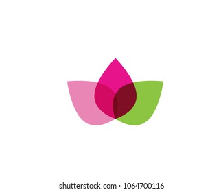 green leaf ecology nature element vector icon