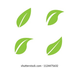 green leaf ecology nature element vector icon
