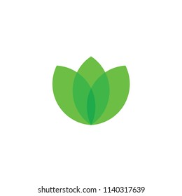 green leaf ecology nature element logo vector