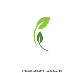 green leaf ecology nature element vector icon
