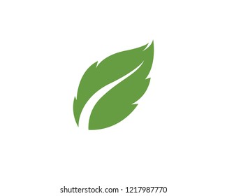 green leaf ecology nature element vector icon
