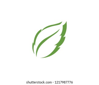 green leaf ecology nature element vector icon
