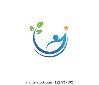 green leaf ecology nature element vector icon