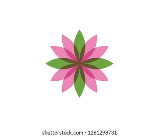 green leaf ecology nature element vector icon