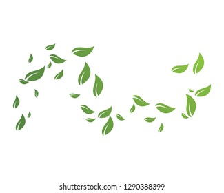 green leaf ecology nature element vector