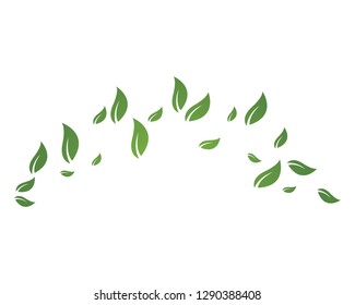 green leaf ecology nature element vector