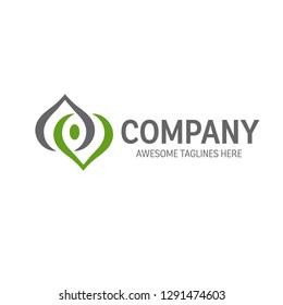 green leaf ecology nature element vector shape of heart logo