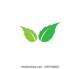 Green leaf ecology nature element vector icon - Vector