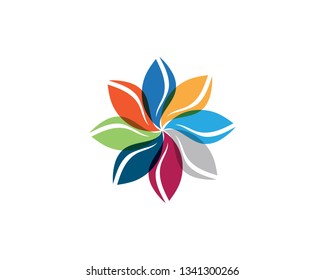 green leaf ecology nature element vector icon