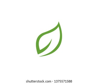 green leaf ecology nature element vector icon

