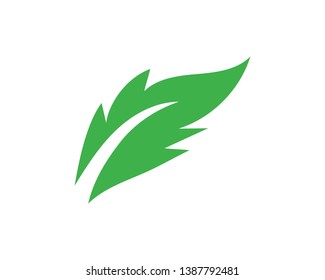 green leaf ecology nature element vector