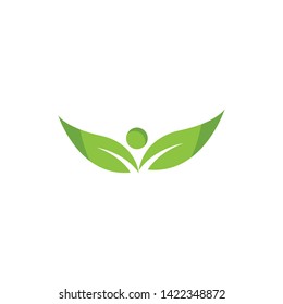 green leaf ecology nature element vector illustration