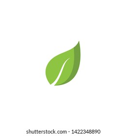 green leaf ecology nature element vector illustration