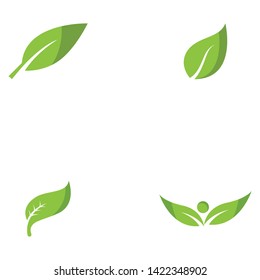 green leaf ecology nature element vector illustration
