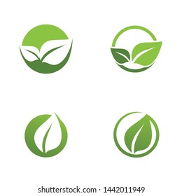 green leaf ecology nature element vector