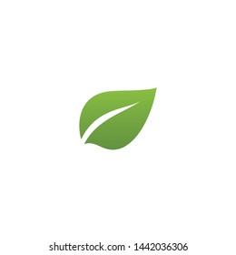 ecología de hoja verde elemento vectorial