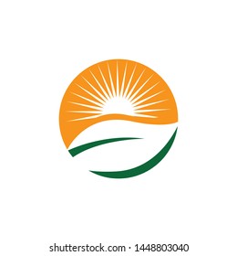 Green leaf ecology nature element vector icon