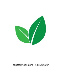 
green leaf ecology nature element vector