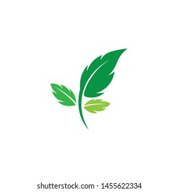 
green leaf ecology nature element vector