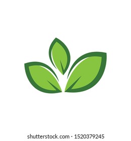green leaf ecology nature element vector icon of go green design
