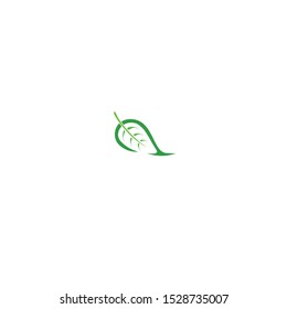 Green leaf ecology nature element vector icon