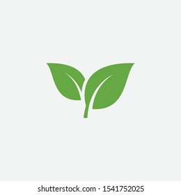 Green leaf ecology nature element vector icon, Leaf Icon, green leaf ecology nature element vector