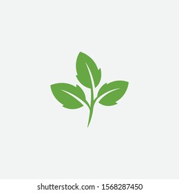 Green leaf ecology nature element vector icon, Leaf Icon, green leaf ecology nature element vector
