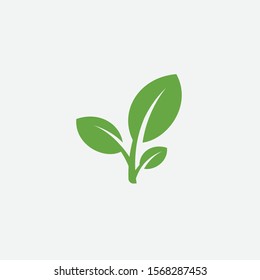 Green leaf ecology nature element vector icon, Leaf Icon, green leaf ecology nature element vector